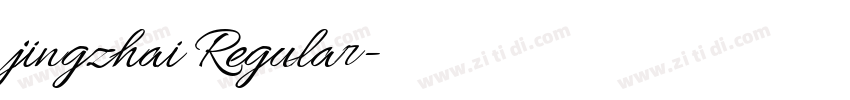 jingzhai Regular字体转换